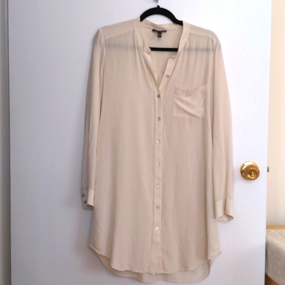 Eileen Fisher silk shirt tunic
